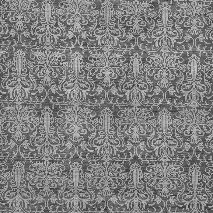 Machine Washable Abstract Gray Modern Rug, wshabs49gry