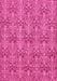 Machine Washable Abstract Pink Modern Rug, wshabs49pnk