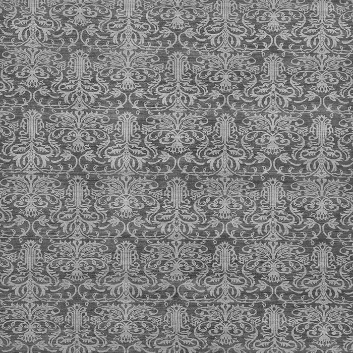 Square Abstract Gray Modern Rug, abs49gry