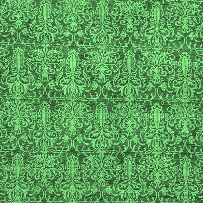 Machine Washable Abstract Emerald Green Modern Area Rugs, wshabs49emgrn