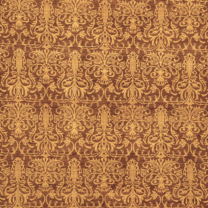 Machine Washable Abstract Brown Modern Rug, wshabs49brn