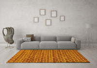 Machine Washable Abstract Yellow Modern Rug, wshabs4yw