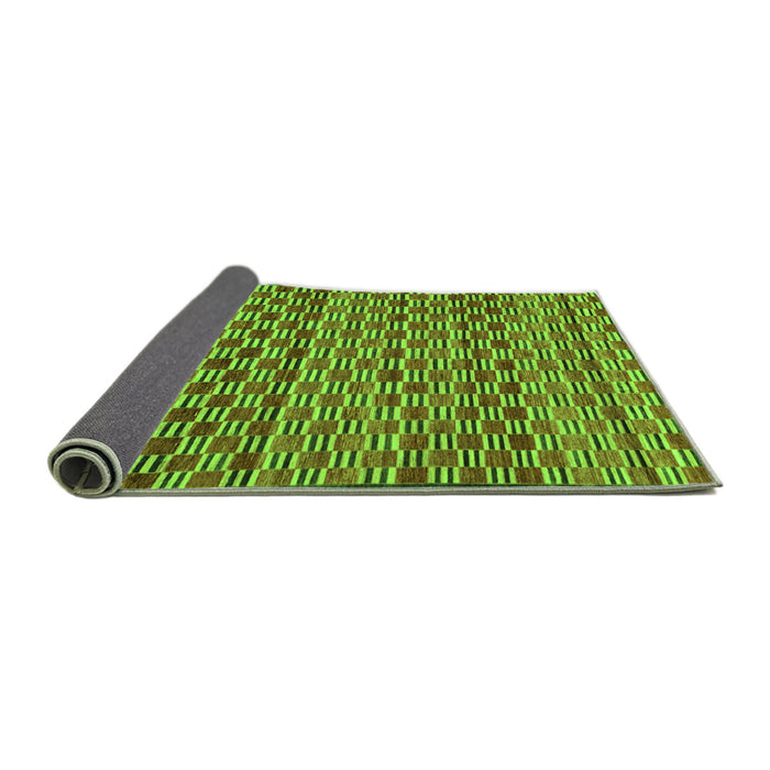 Sideview of Abstract Green Modern Rug, abs4grn