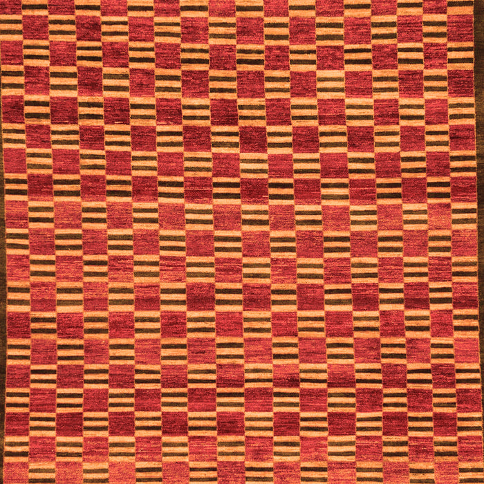 Abstract Orange Modern Rug, abs4org