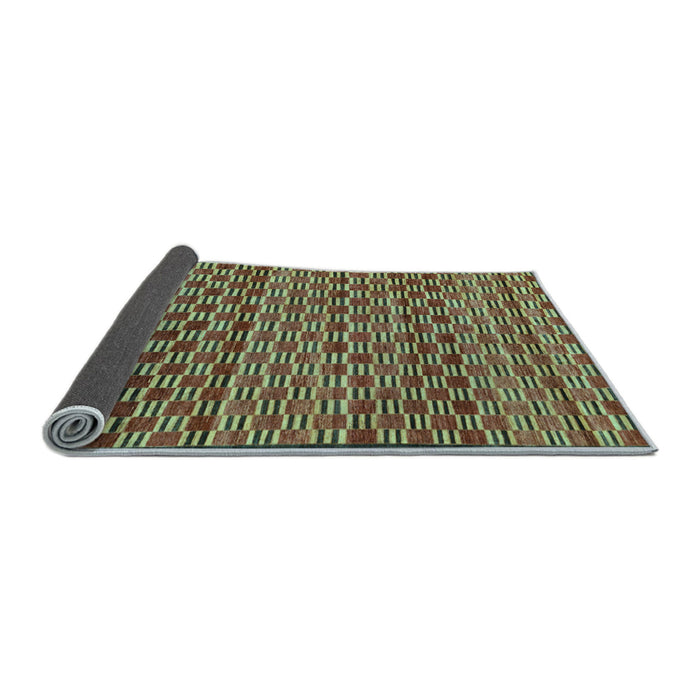 Sideview of Abstract Light Blue Modern Rug, abs4lblu