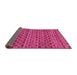 Sideview of Abstract Pink Modern Rug, abs4pnk