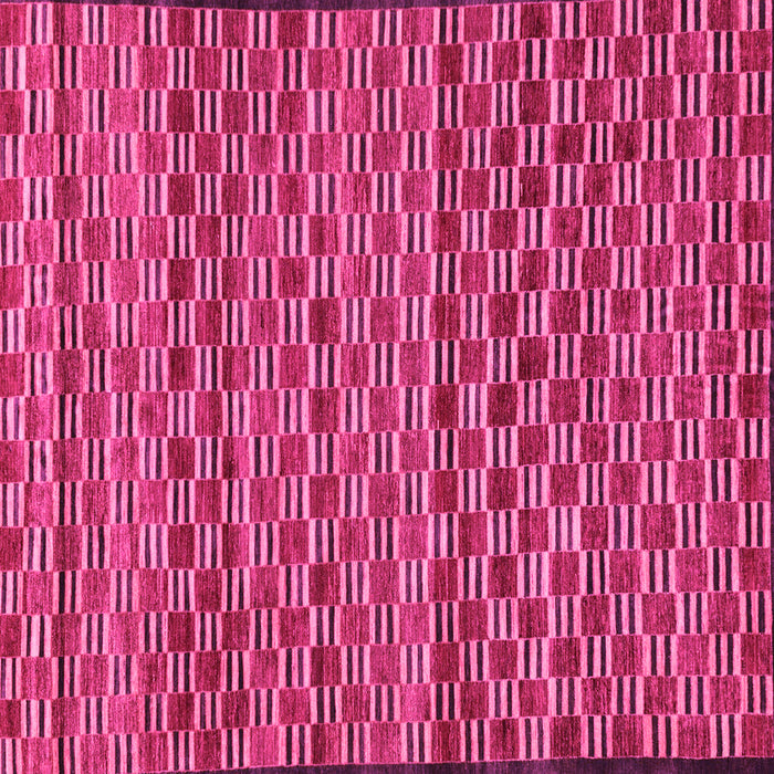 Square Machine Washable Abstract Pink Modern Rug, wshabs4pnk