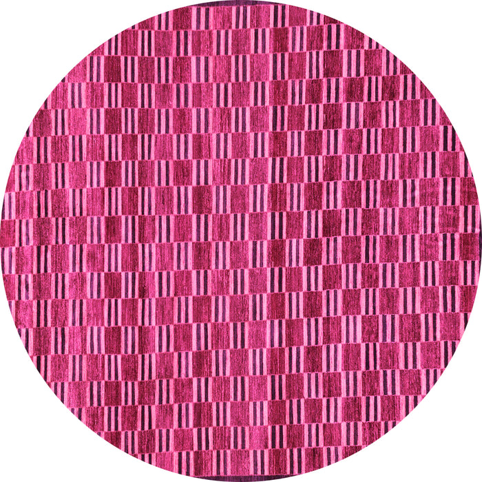 Round Abstract Pink Modern Rug, abs4pnk