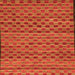 Square Machine Washable Abstract Orange Modern Area Rugs, wshabs4org