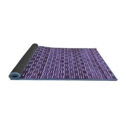 Sideview of Abstract Blue Modern Rug, abs4blu