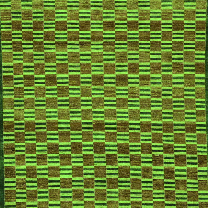 Abstract Green Modern Rug, abs4grn
