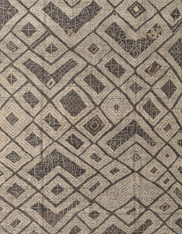 Abstract Coffee Brown Modern Rug, abs5000
