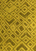 Machine Washable Abstract Yellow Modern Rug, wshabs5000yw