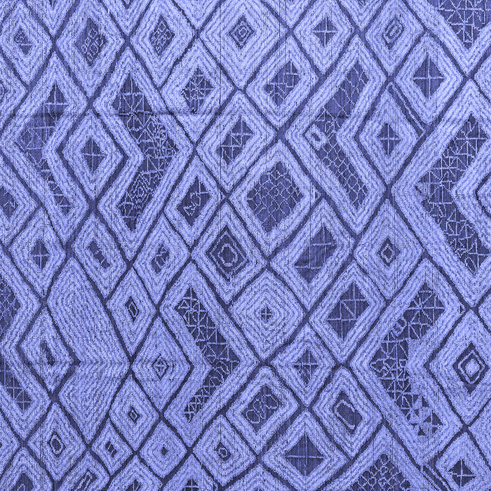 Square Abstract Blue Modern Rug, abs5000blu