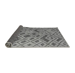 Sideview of Abstract Gray Modern Rug, abs5000gry