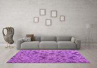 Machine Washable Abstract Purple Modern Rug, wshabs5000pur