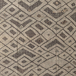 Square Abstract Coffee Brown Modern Rug, abs5000