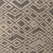 Square Abstract Coffee Brown Modern Rug, abs5000