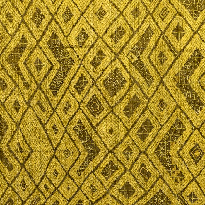 Square Abstract Yellow Modern Rug, abs5000yw