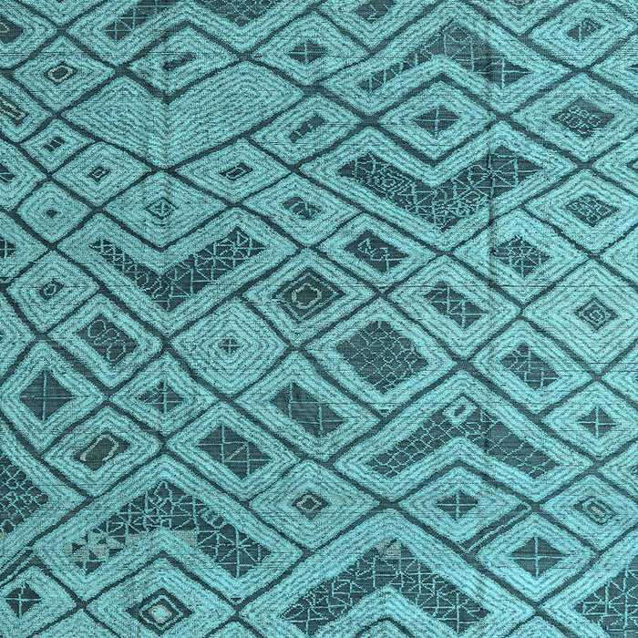 Square Abstract Light Blue Modern Rug, abs5000lblu