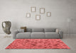 Modern Red Washable Rugs