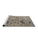 Sideview of Machine Washable Abstract Tan Brown Rug, wshabs5001