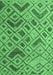 Machine Washable Abstract Emerald Green Modern Area Rugs, wshabs5001emgrn