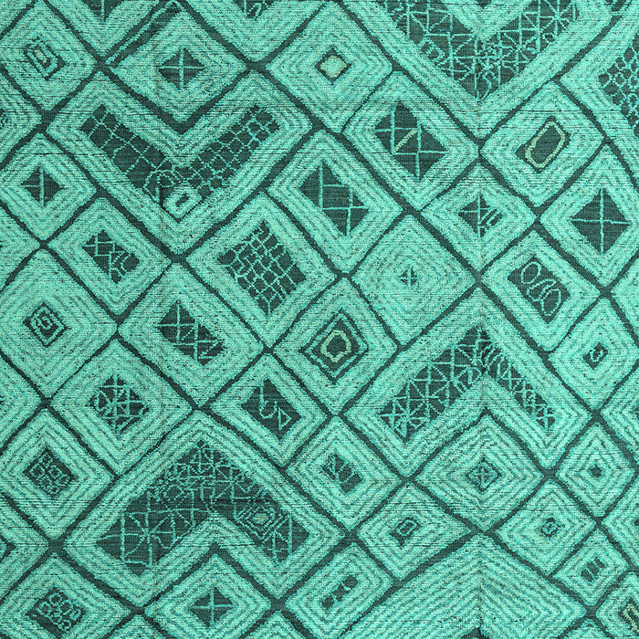 Abstract Turquoise Modern Rug, abs5001turq