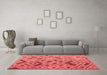 Modern Red Washable Rugs