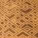 Square Abstract Orange Modern Rug, abs5001org