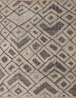 Abstract Tan Brown Modern Rug, abs5001
