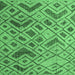 Square Abstract Emerald Green Modern Rug, abs5001emgrn