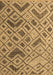 Machine Washable Abstract Brown Modern Rug, wshabs5001brn