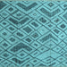 Square Machine Washable Abstract Light Blue Modern Rug, wshabs5001lblu