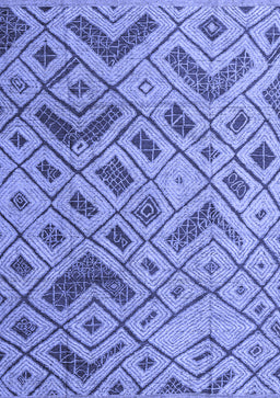 Abstract Blue Modern Rug, abs5001blu