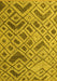 Abstract Yellow Modern Rug, abs5001yw