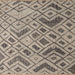 Square Abstract Tan Brown Modern Rug, abs5001