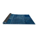 Sideview of Abstract Blue Modern Rug, abs5002