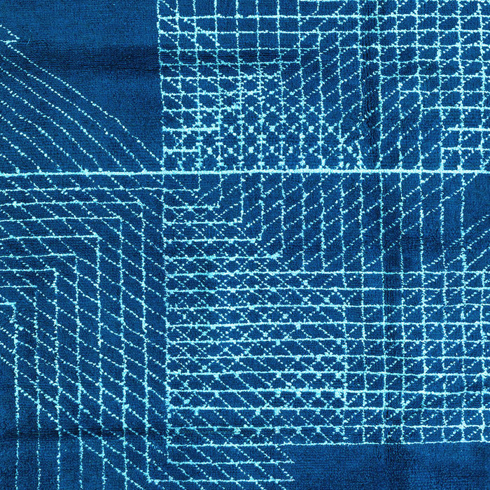 Abstract Light Blue Modern Rug, abs5002lblu