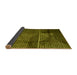 Sideview of Abstract Yellow Modern Rug, abs5002yw