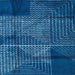 Square Abstract Blue Modern Rug, abs5002