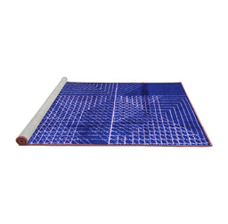 Sideview of Machine Washable Abstract Purple Modern Area Rugs, wshabs5002pur