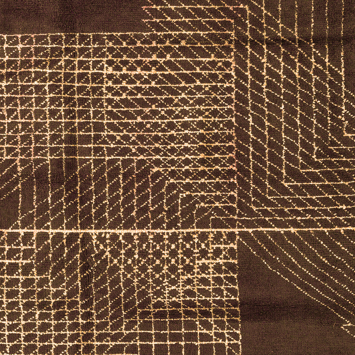 Abstract Orange Modern Rug, abs5002org