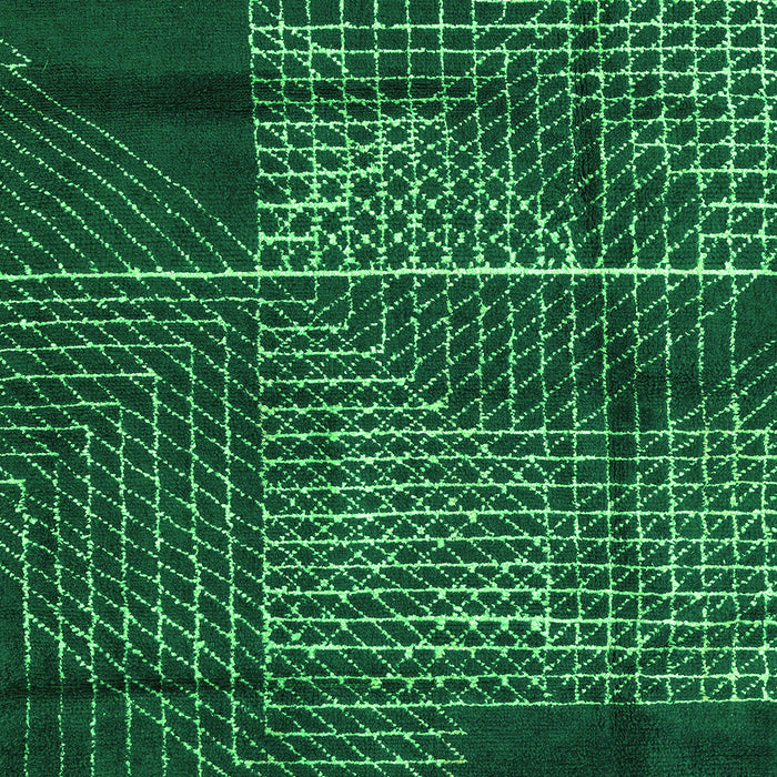 Abstract Green Modern Rug, abs5002grn