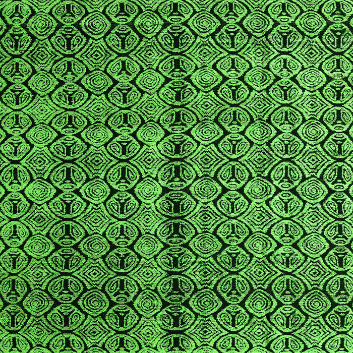 Square Abstract Green Modern Rug, abs5003grn