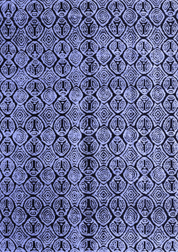 Abstract Blue Modern Rug, abs5003blu