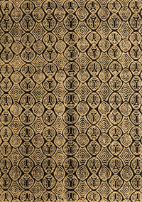 Abstract Brown Modern Rug, abs5003brn