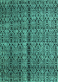 Abstract Turquoise Modern Rug, abs5003turq