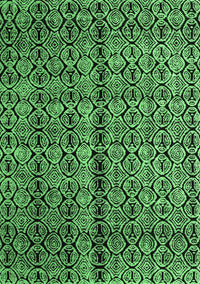 Abstract Emerald Green Modern Rug, abs5003emgrn