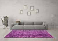 Machine Washable Abstract Pink Modern Rug, wshabs5003pnk